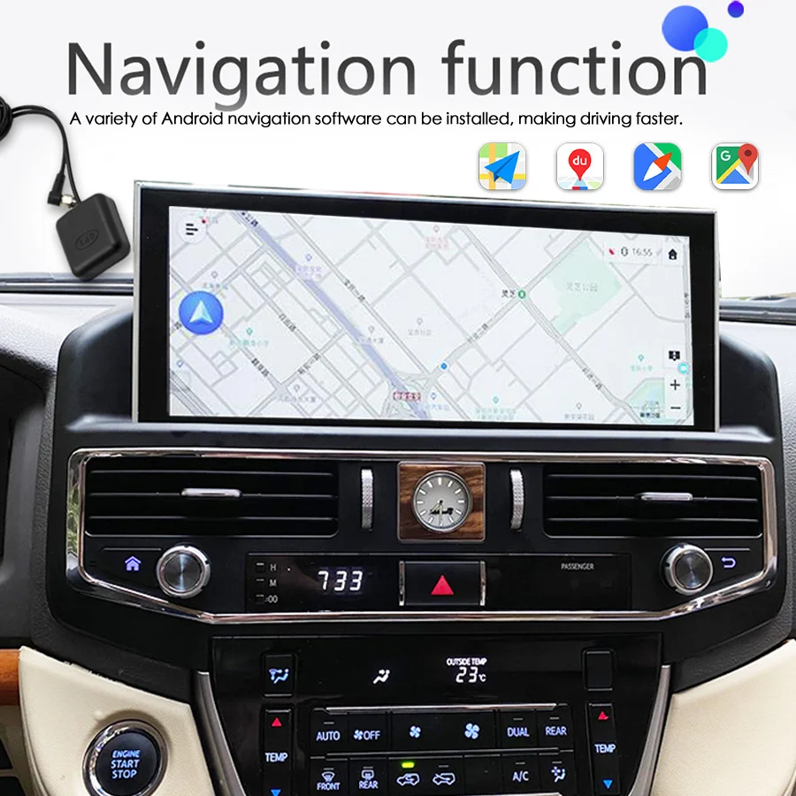 Android Auto Car Radio 12.3inch GPS Car Video Player For TOYOTA LAND CRUISER 200 LC200 2007-2015 Head Unit Radio Tape Recorder