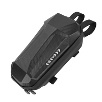 Electric Scooter Front Bag Waterproof EVA Hard Shell Bags Reflective Handlebar Hanging Bag Storage Bag 3L