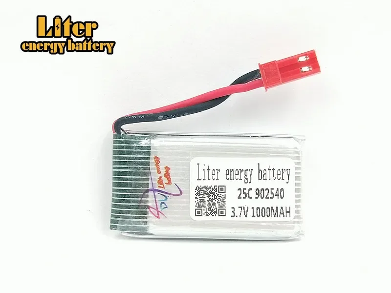 5pcs RC Drone Lipo Battery JST 902540 3.7V 1000mAh 25c Lipo 1S Battery For MJX x400 X300C X800 Quadcopter Parts