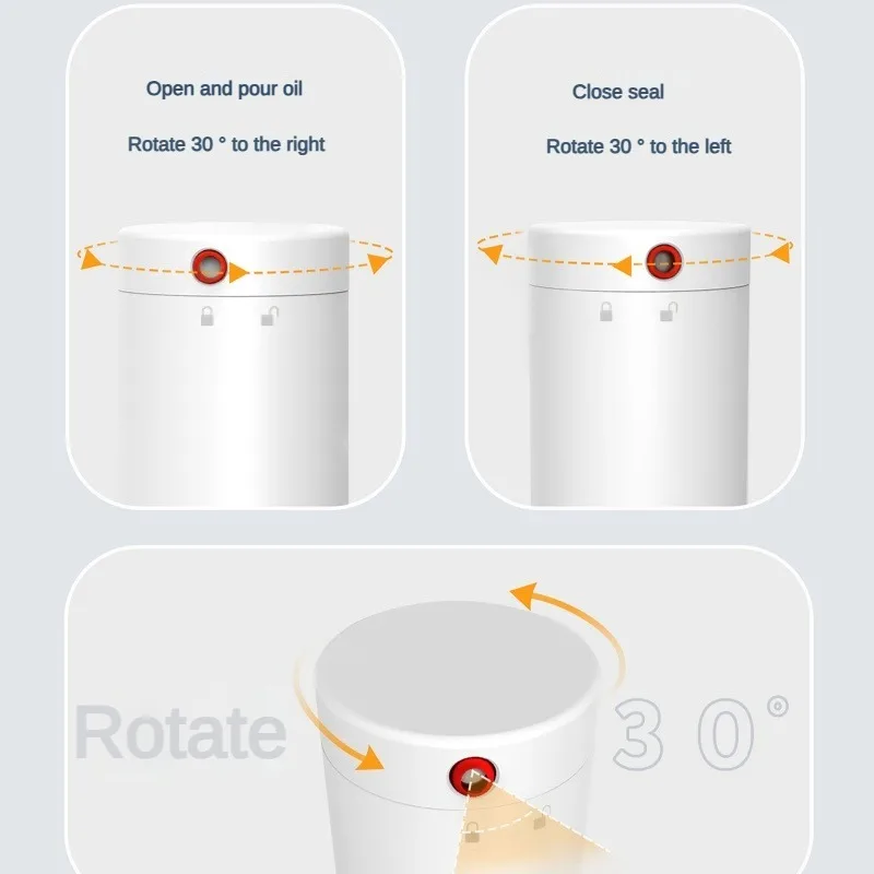 Fully sealed oil pot, suitable for carrying outdoors. The fully sealed oil pot can control the amount and pour and stop