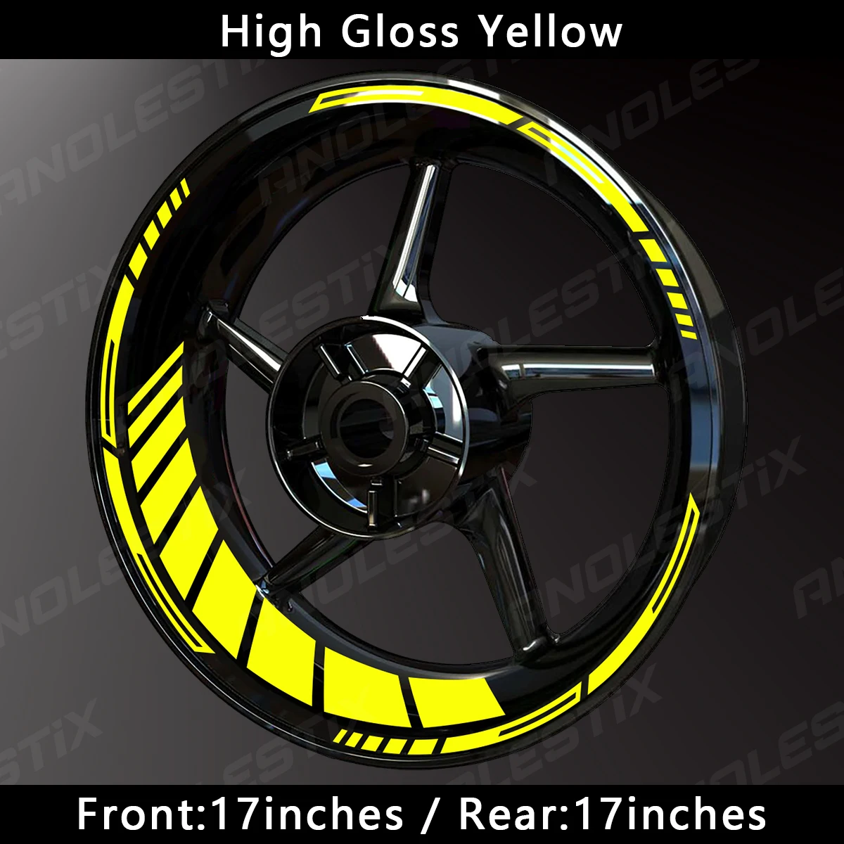 Reflective Motorcycle Wheel Stickers Hub Decal Rim Stripe 17 Inch Fit For YAMAHA Honda Kawasaki Suzuki BMW KTM Husqvarna Triumph image 3