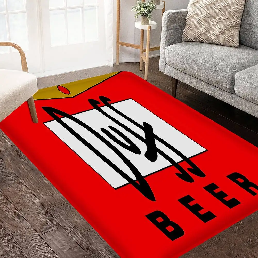 Ft D-Duffs Beer Floor Mat Non-Slip Laundry Room Mat Laundry Decor Balcony Child Living Room Household Carpets