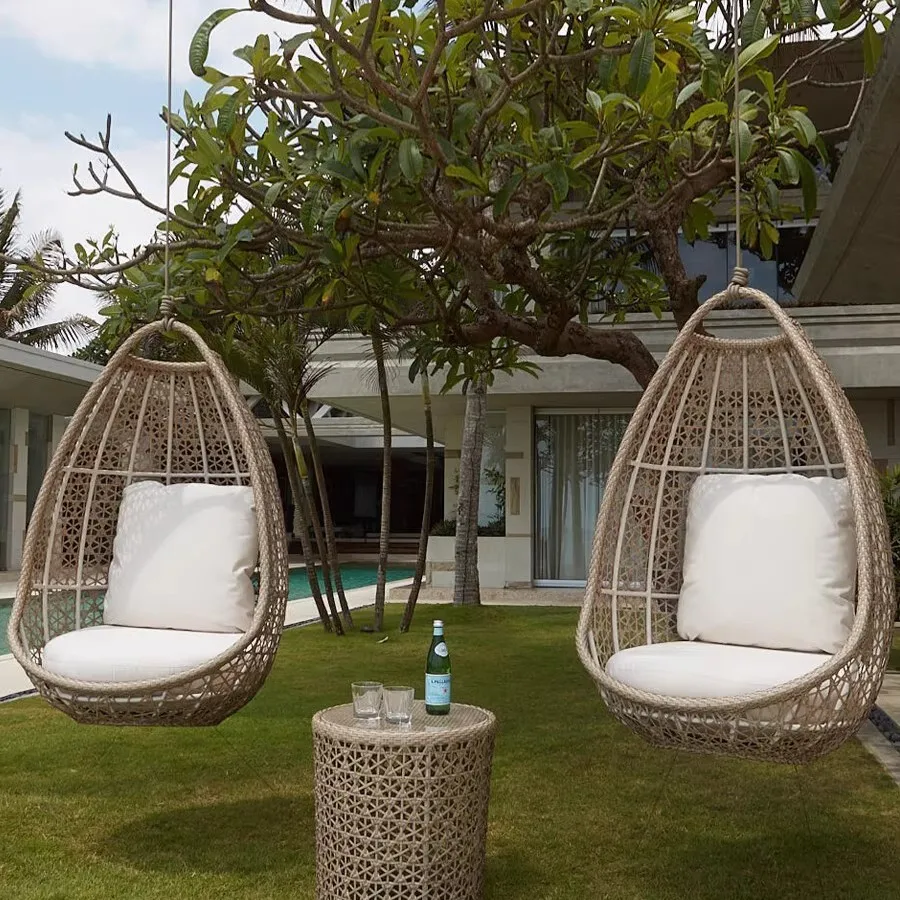 

！@Internet-Famous Bird's Nest Rattan Chair Hanging Basket Indoor Outdoor Patio Swing Orchid Cradle Lazy Rocking for Balcony Floo