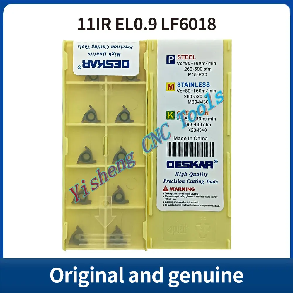 DESKAR 11IR/EL0.5/0.6/0.7 11IR/EL0.8 11IR/EL0.9 11IR/EL1.0 LDA LF6018 Triangolo piatto diametro interno lama scanalatura poco profonda