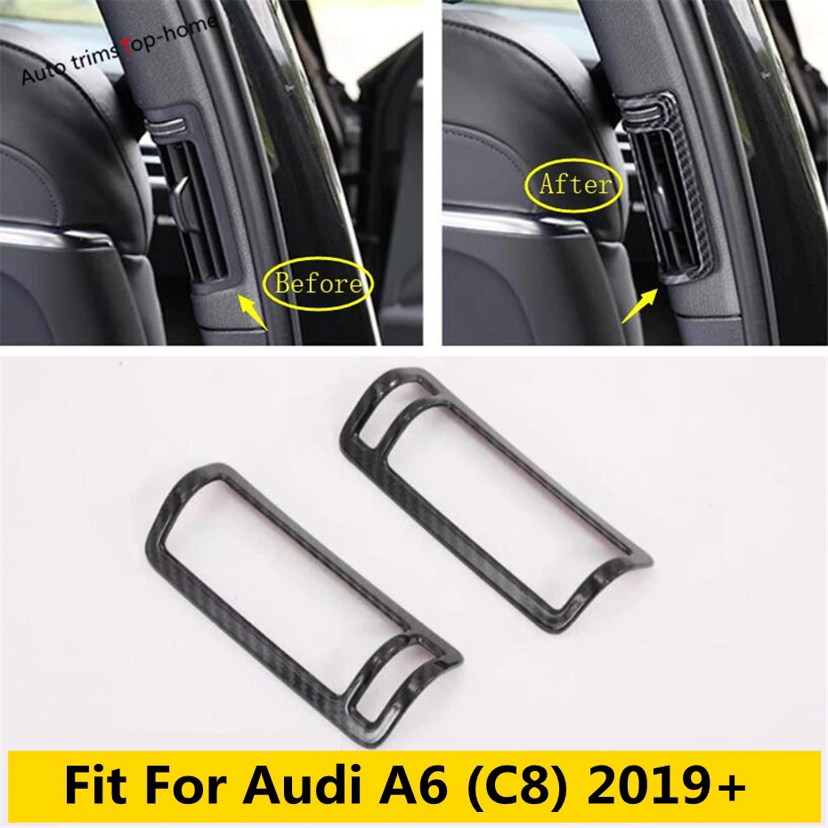 

Pillar B Air Conditioning Outlet AC Vent Decoration Frame Cover Trim Fit For Audi A6 C8 2019 - 2023 Car Accessories