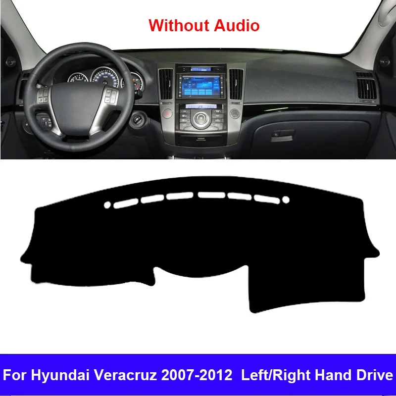 

Чехол для приборной панели автомобиля Hyundai Veracruz 2007 2008 2009 2010 2011 2012, коврик, накидка без аудио, защитная подушка