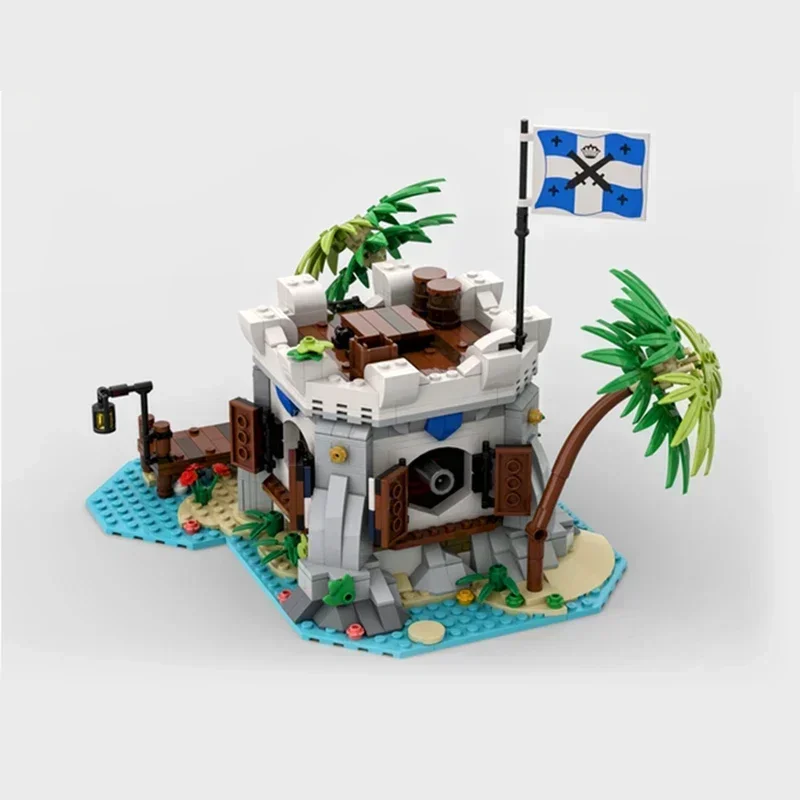 Moc Bouwstenen Militaire Serie Marine Kanonbaai Technische Bakstenen DIY Assemblage Constructie Speelgoed Voor Kinderen Vakantiecadeaus