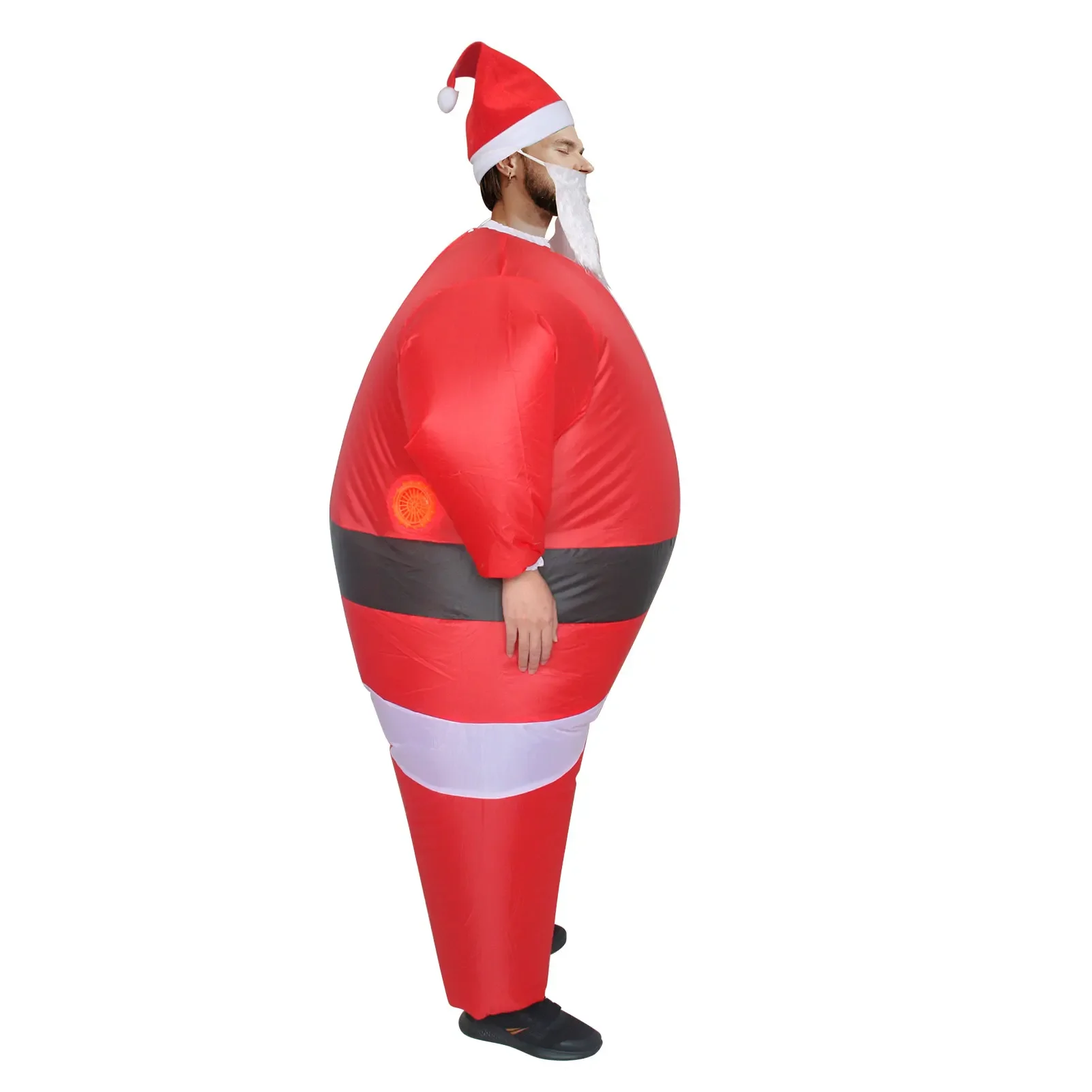 Classic Santa Claus Inflatable Suit Costume Blow-up for Adults Fantasy Funny Festival Outfits Party for Christmas Party