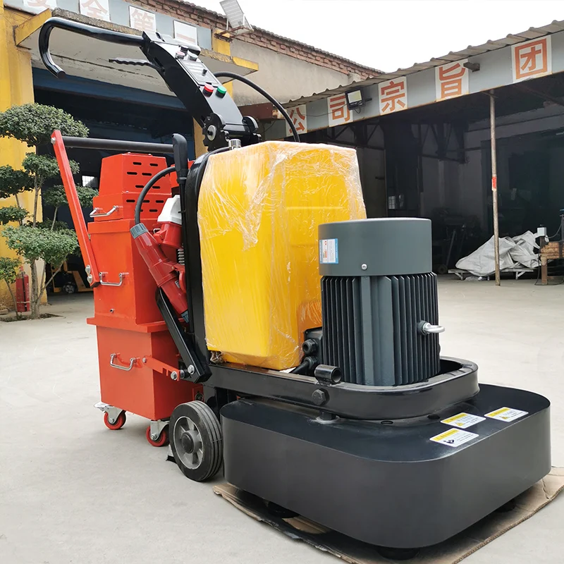 Automatic Concrete Floor Grinder with Engine & Motor-High Efficiency Wet/Dry Floor Polishing Machine