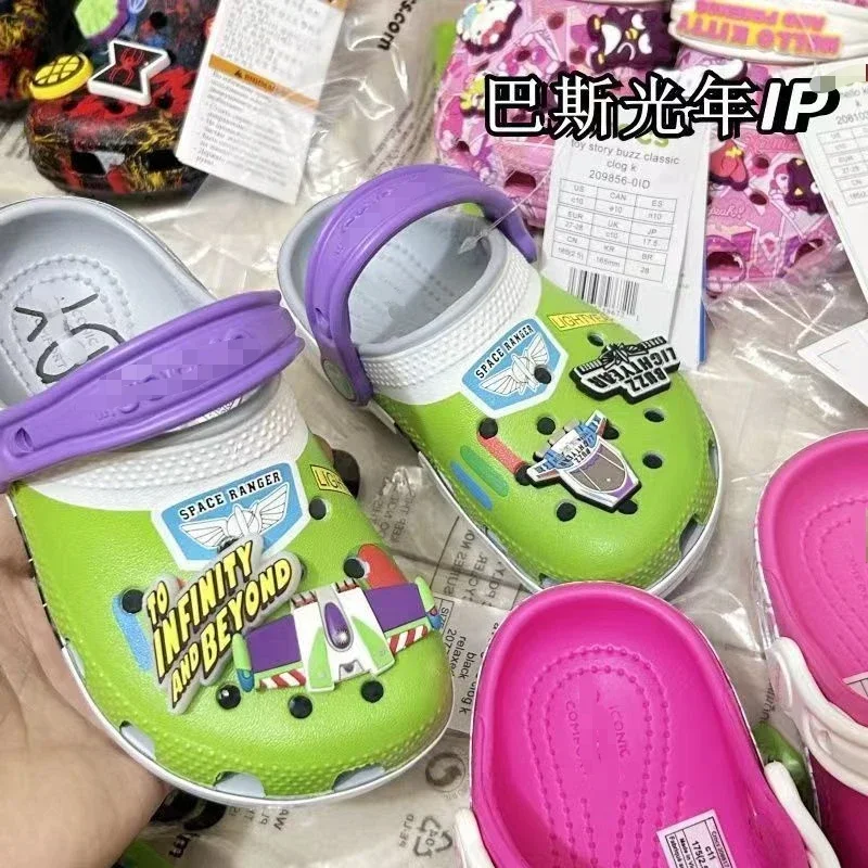 Disney children\'s Buzz Lightyear Woody Toy Story ragazzi e ragazze nuovi sandali con punta personalizzati da spiaggia antiscivolo e antiodore