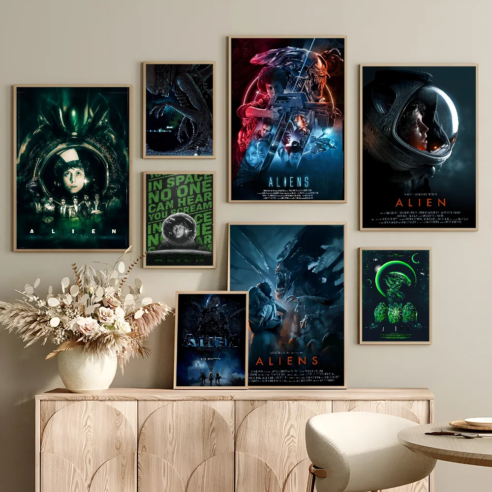 Classic Sci-Fi Alien Good Quality Prints And Posters Vintage Room Bar Cafe Decor Home Decor