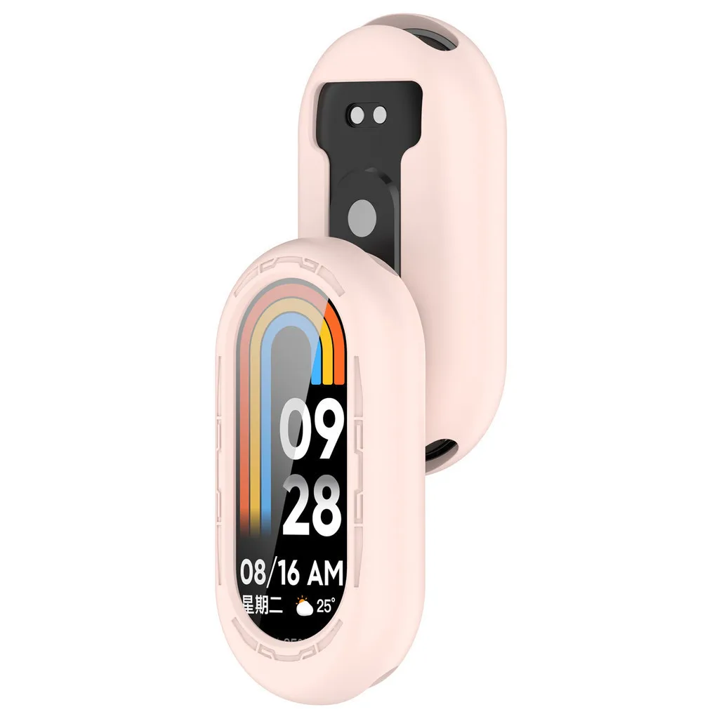 Xiaomi Mi Band 8 9 Miband 8 9 보호 프레임 쉘 범퍼 안티 스크래치 충격 방지 용 부드러운 실리콘 보호 케이스 커버