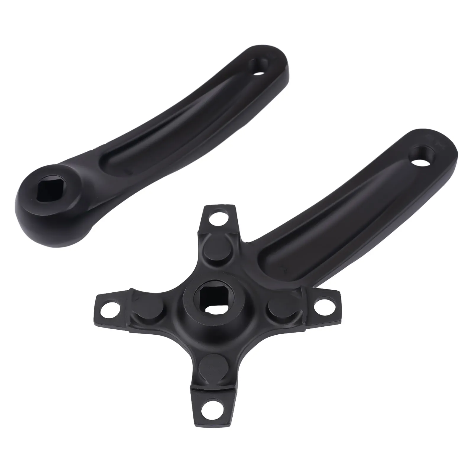 BCD104mm Length 152mm Bicycle Tooth Plate Crank Leg Specification 9/16 Speed:7-12S 23*10*8cm Aluminum Alloy Black High Quality