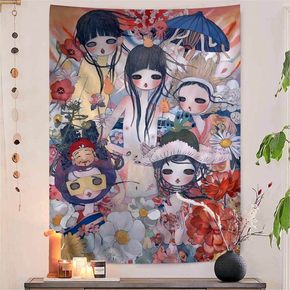 

Aya Takano Tapestry Art Printing Art Science Fiction Room Home Decor Wall Art Decor