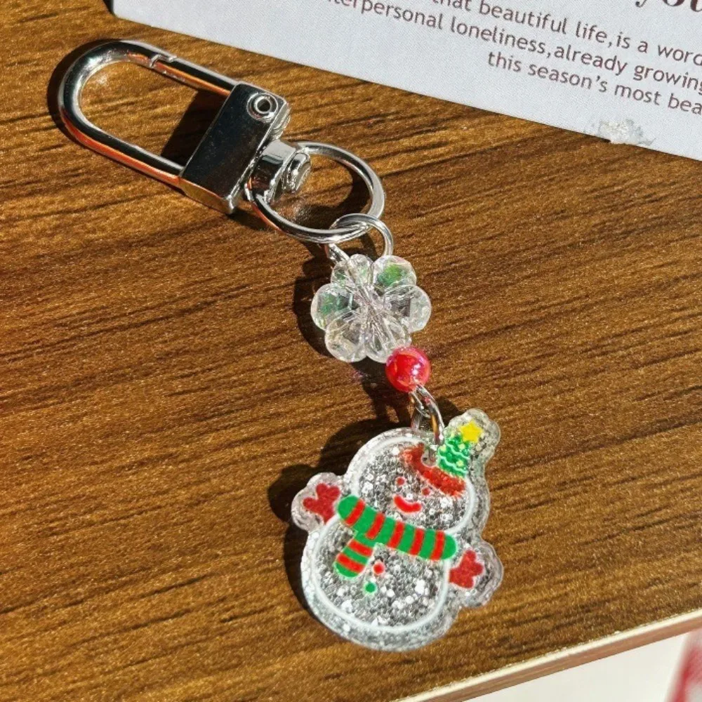 لطيف سانتا كلوز أحزمة هاتف المحمول الكرتون بريق شجرة عيد الميلاد قلادة الحبل سلاسل المفاتيح هدية الكريسماس المفاتيح 2026 #6