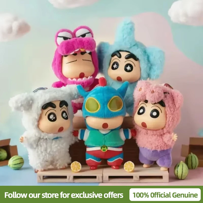 Toptoy CrayonShin-Chan caja ciega disfraz fiesta serie vinilo muñeca Anime figura de acción caja misteriosa colección Kawaii modelo ToyGift