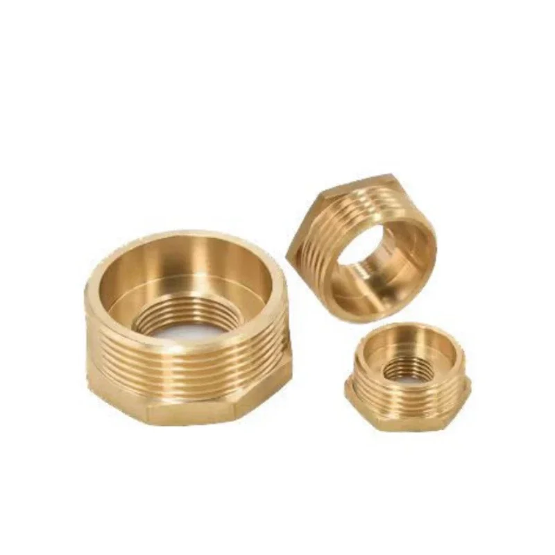 Brass Hex Bushing Reducer Pipe Fitting 1/8 1/4 3/8 1/2 3/4 F To M Threaded Reducing Copper Water Gas Adapter Coupler Connector