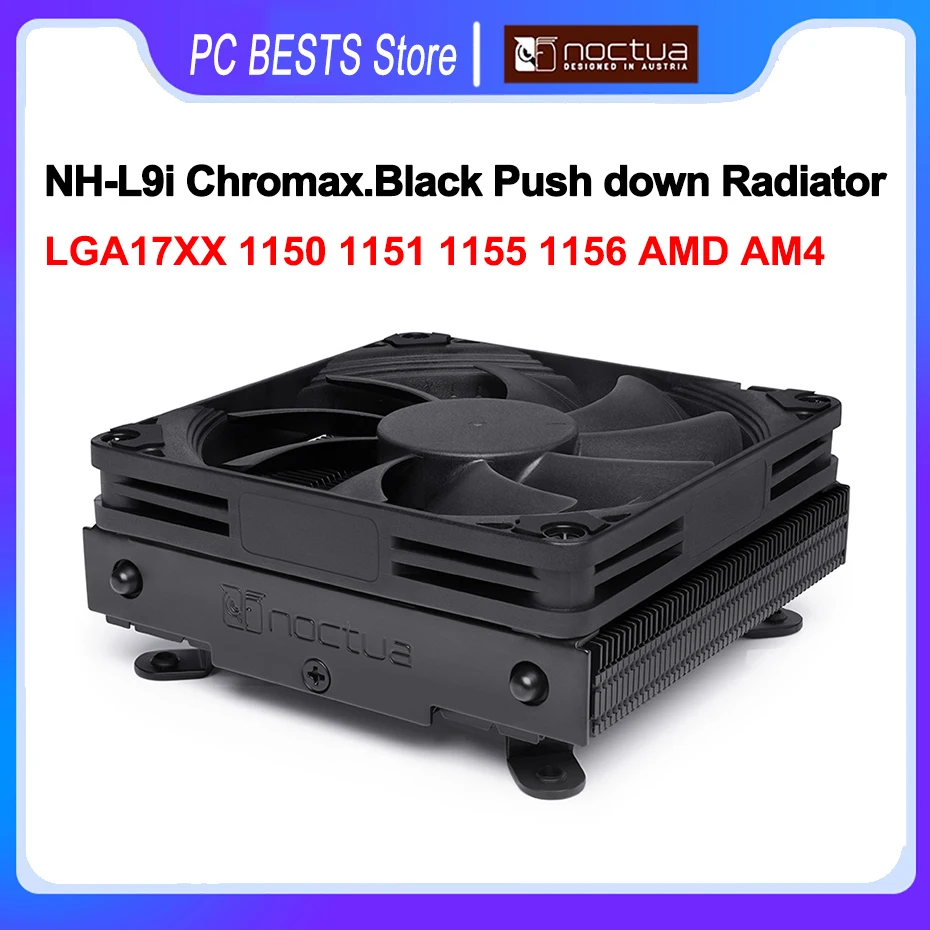 

Noctua NH-L9i Chromax.Black Radiator 37mm Low-profile Cooler CPU Cooling Fan HTPC Small Intel LGA17XX 1150 1151 1155 1156 AMD