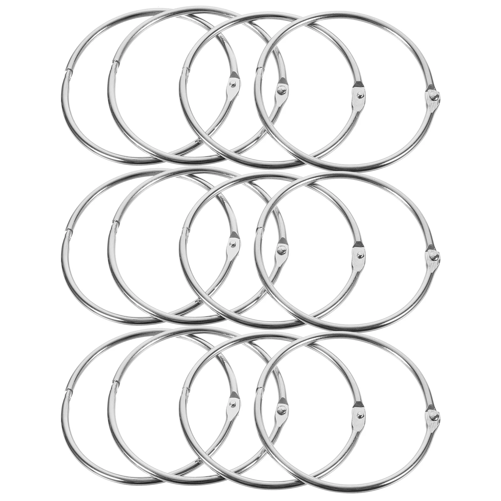 12 قطعة حلقات الكتاب حلقات الموثق المعدنية ل فضفاضة ورقة المفكرة التقويم Diy بها بنفسك الحرفية مؤشر بطاقة المنظم ملزمة حلقة مشبك #5