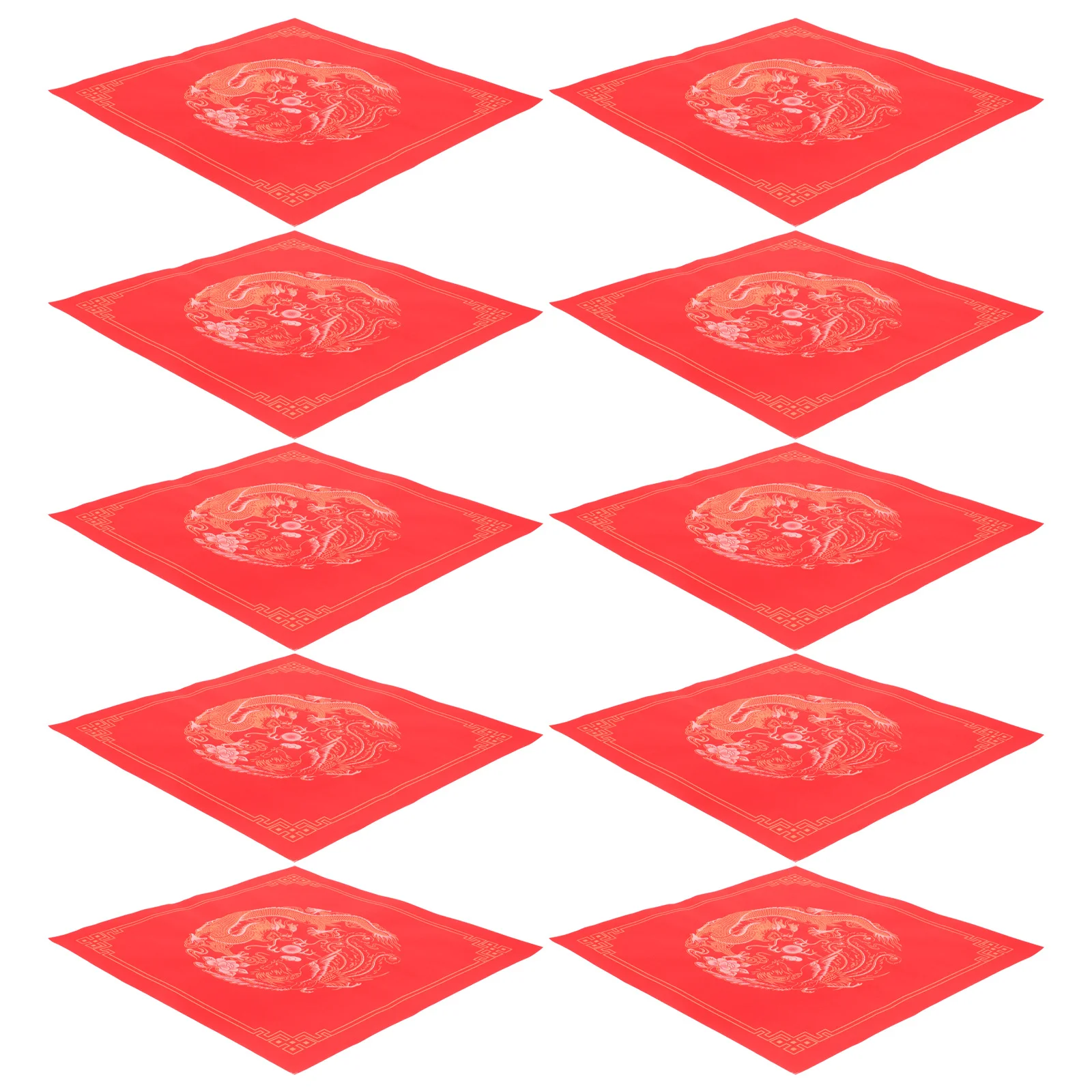 ورق شخصية فو فارغ ورق شوان أحمر للعام الصيني الجديد الخط مهرجان الربيع مخطوطات لوازم الحفلات حرفية فنية #3