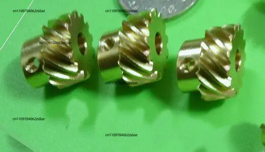 For Intersecting-axis Parallel-axis 0.8 Module 45-degree Spiral Copper Gear Helical Gear 13/15 Teeth