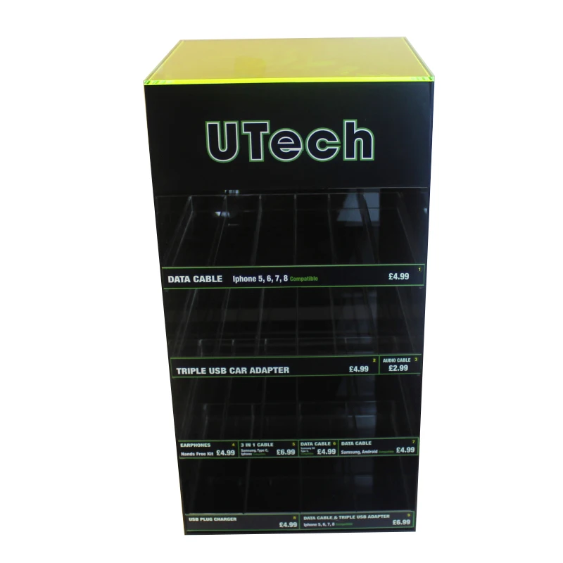 custom.Durable Counter Acrylic Display Stand Retail Custom Display Rack