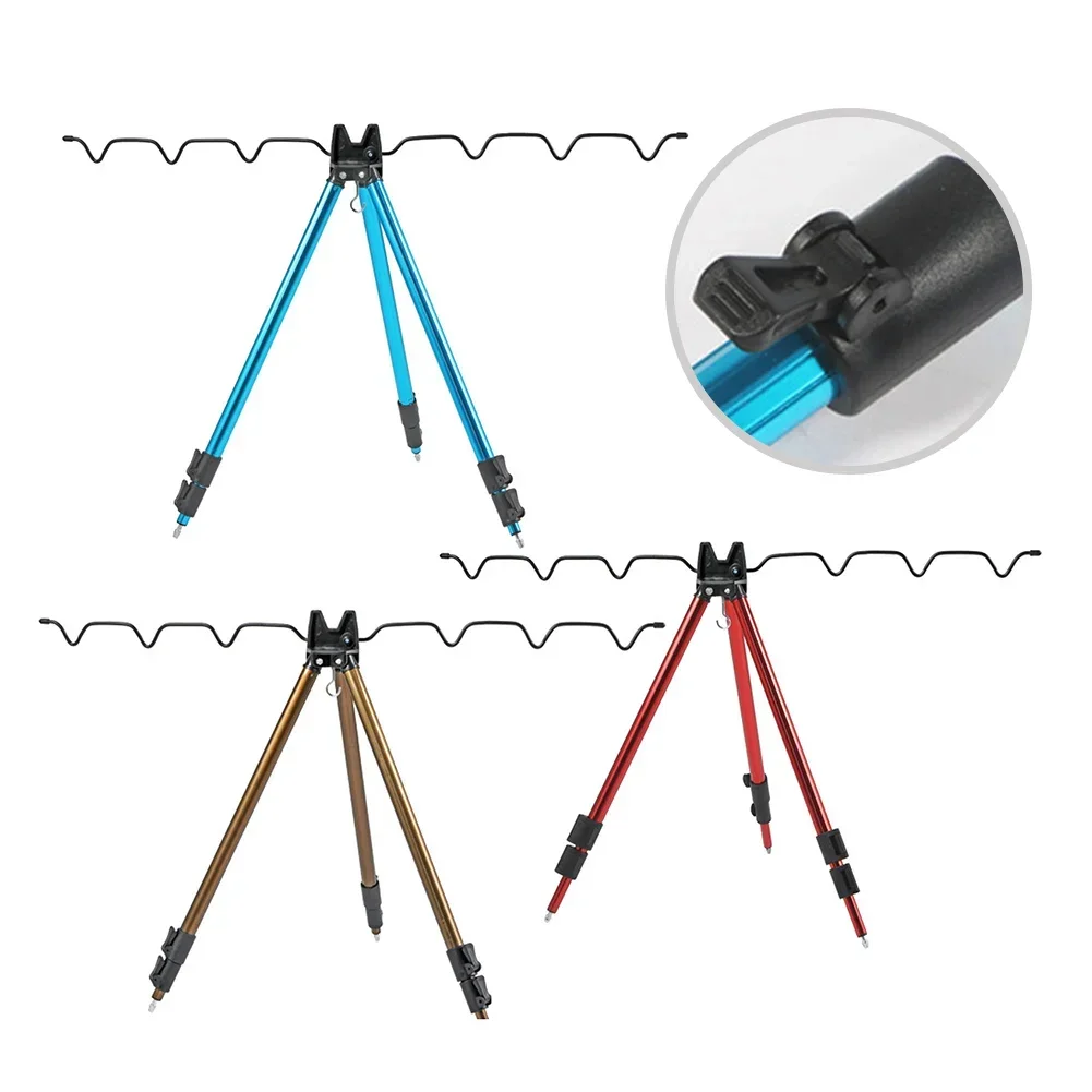 

Fishing Rods Stand Holder Telescopic Tripod Support Frame Rod Rest Bracket Fishing Rod Bracket Holder Tripod Stand Sea