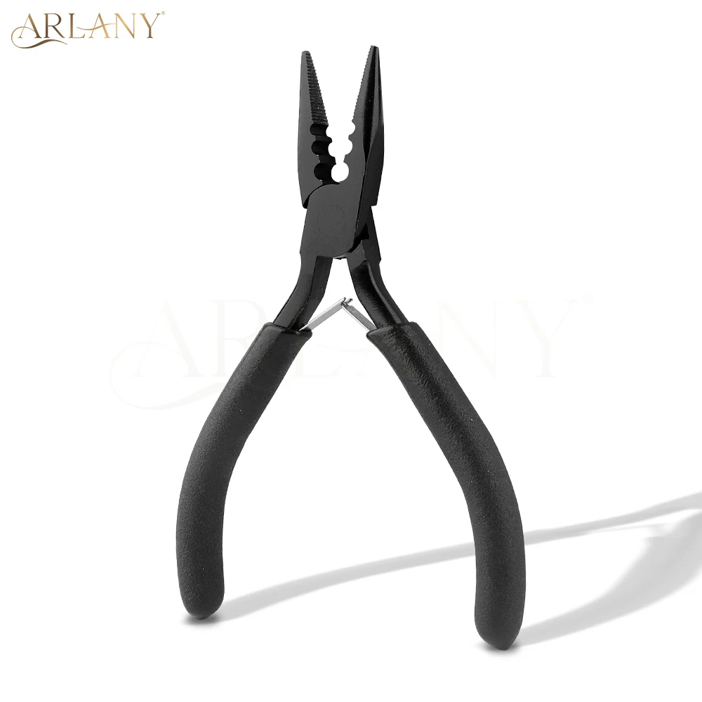 

ARLANY Hair Extension Pliers with 3 Holes Mini Plier for Micro Nano Rings Hair Tinsel Hair Extensions opener and Removal Tool