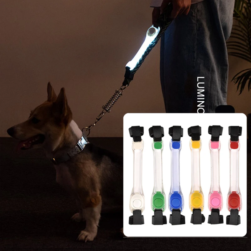 Pet Luminous Collar Strap LED Night Safety Glow Dog Leash Decorative In The Dark Dogs Fluorescent Collars Pet Product