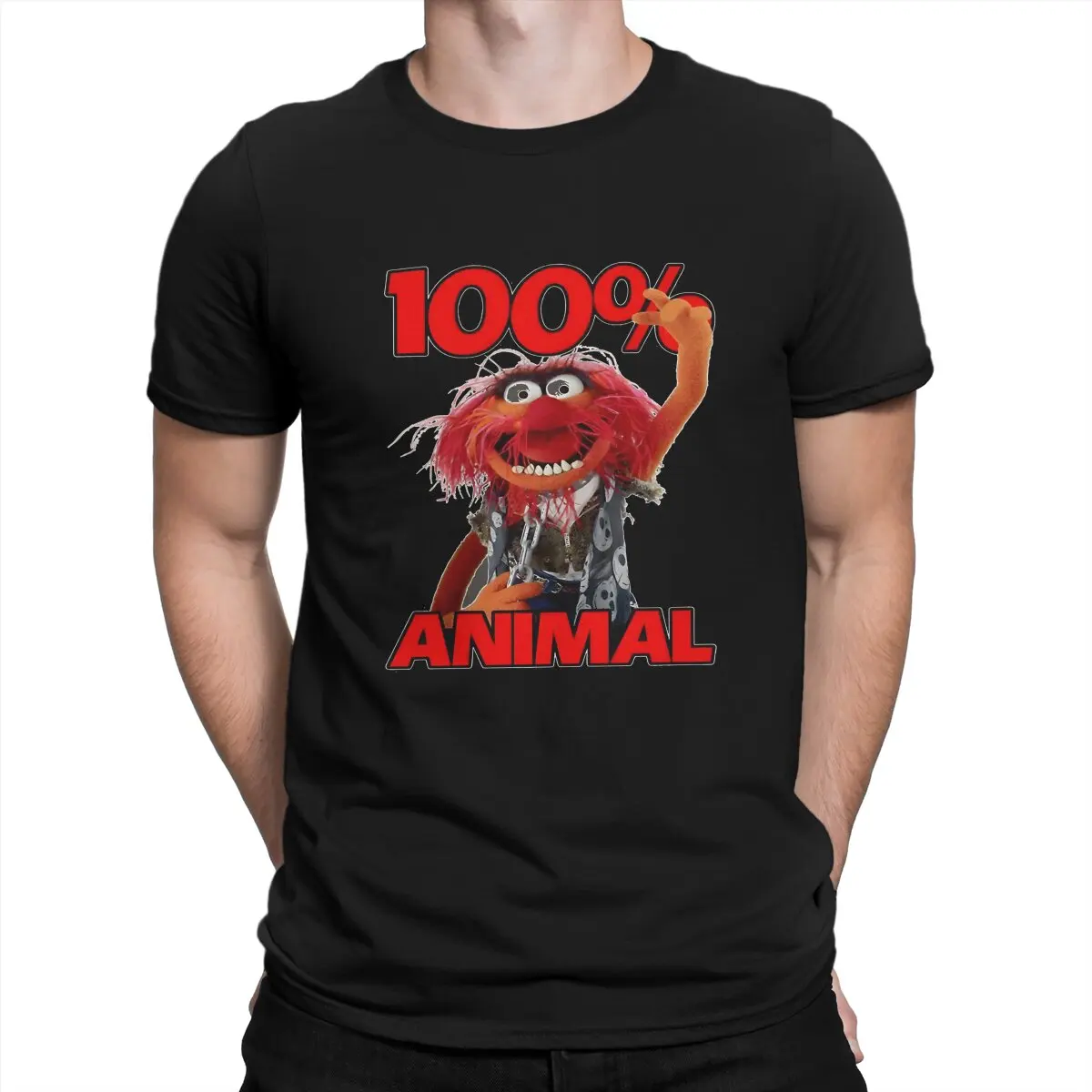 The Muppet Show 100 Animal T Shirt Harajuku Punk Men\'s Tshirt Polyester Short Sleeve