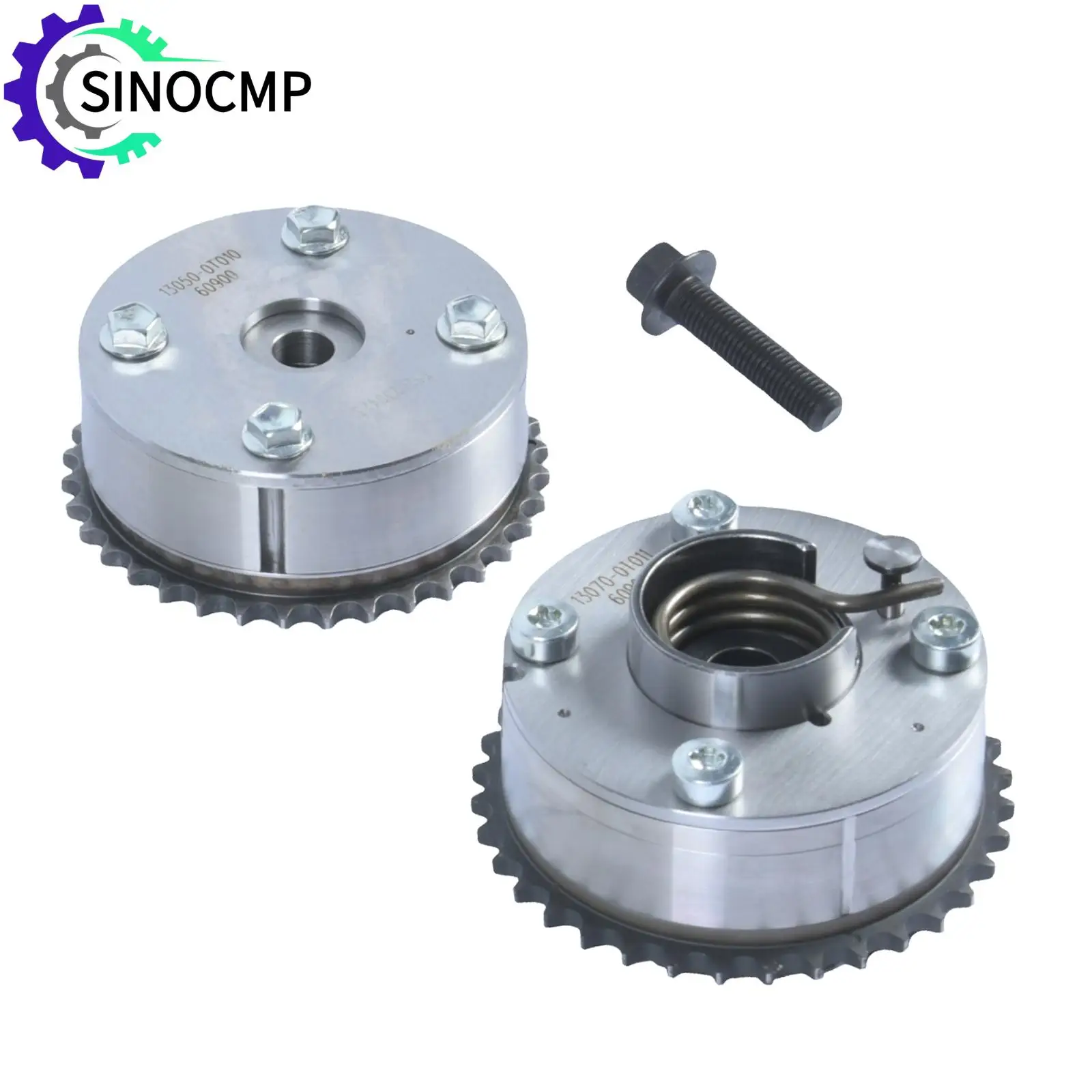 

2Pcs VVT Timing Camshaft Gear 13050-0T010 13070-0T011 for Toyota Corolla Matrix Prius 1.8L 1ZR 2ZR 2008-15 130500T010 130700T011