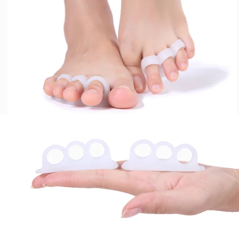 Male and Female Toe Separator Wear-resistant and Breathable Silicone Toe Separator Ankle and Thumb Eversion Corrector