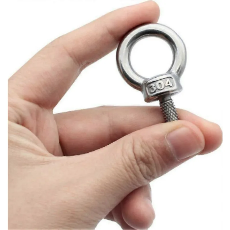 Vis à boulon à œil M4 M5 M6 M8 pour équipement de levage, vis à œil robustes, excellente résistance pour suspendre la décoration, Supports de câbles