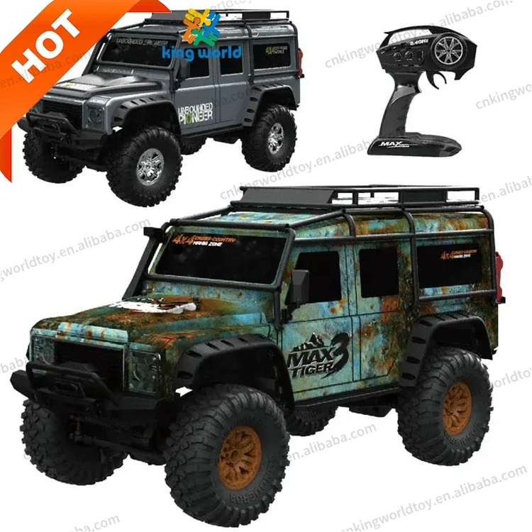 KW HB ZP1001 Car 1/10 2.4G 4WD RC Car Retro Vehicle LED Light RTR Remote Control RC Car Kid Toys Christmas New Year Gifts