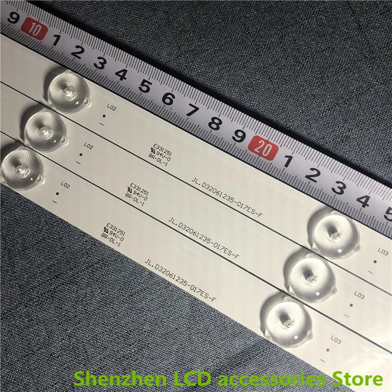 50 шт. ДЖЛ.Д 32061235 -017IS-F 575 мм 6 В 6 светодиодов алюминий 100% новая панель подсветки ЖК-телевизора