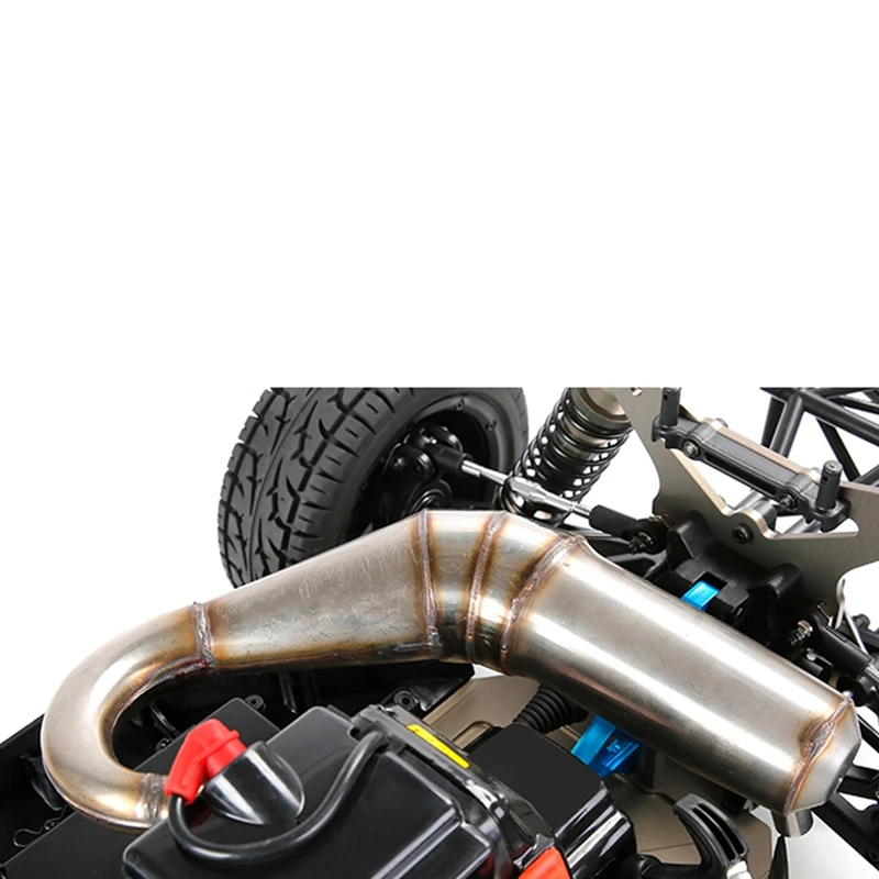 Built-In Silencer R2 Exhaust Pipe, Low Sound Configuration For 1/5 Losi 5Ive T Rofun Rovan LT Kingmotorx2 RC Models