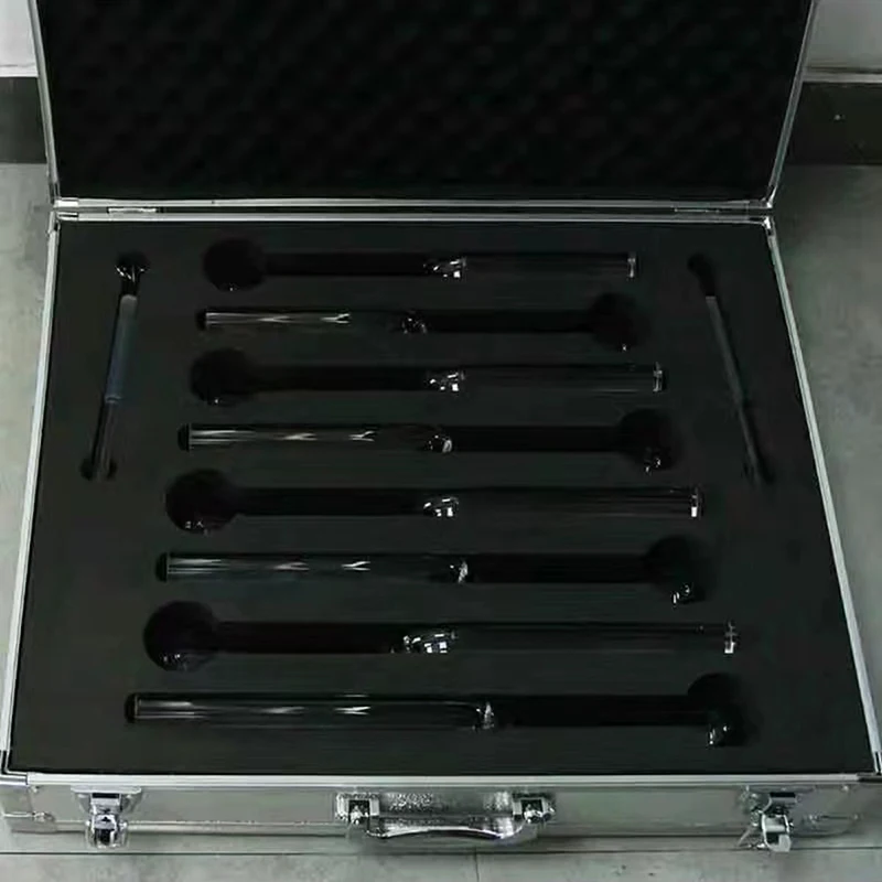 Crystal Transparent Tuning Fork Handmade Tuning Forks Yoga Sound Healing Therapy Meditation Professional Percussion Instruments