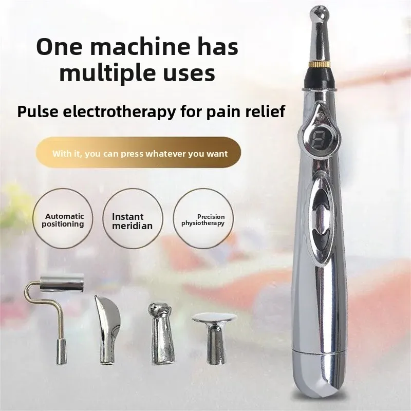 

Electronic Acupuncture Pen with EMS Pulse, Acupoint Finder & Meridian Therapy, Portable Pain Relief Stimulator