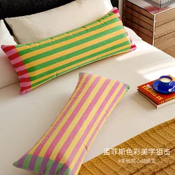 Pillow Case Rainbow Reflection Cushion Cover Case 30x70cm for Home Sofa Bedroom Living Room Strip Velvet Pillowcase Rectangle