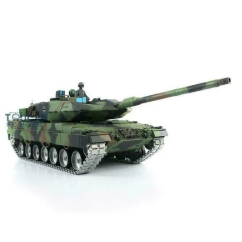 Toucan 1/16 Heng Long TK7.0 Leopard2A6 RC Tank 3889 pistes métalliques roues baril recul BB Airsoft fumée jouets voitures TH17592