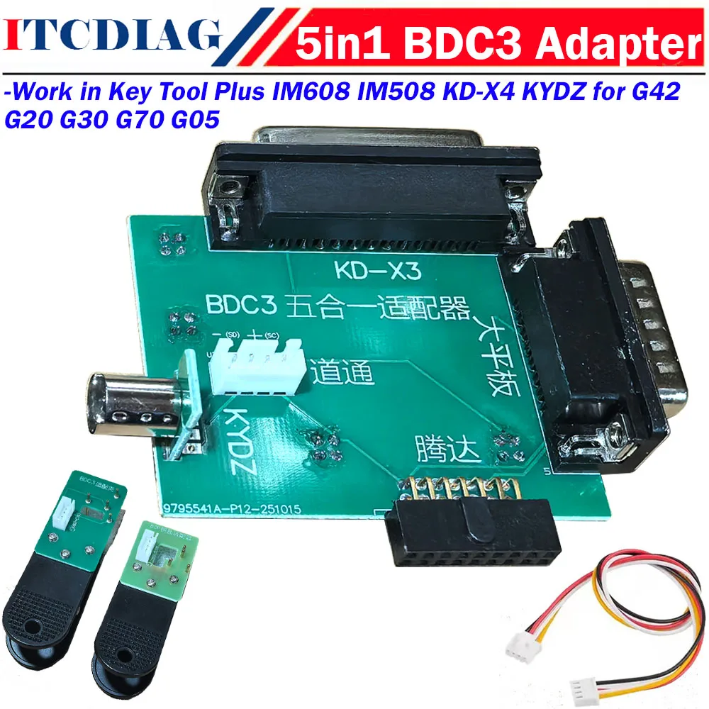 

BDC3 Adapter 5IN1 Key Programming BCP Free Welding Adaptor for VVDI Key Tool Plus IM608 IM508 KD-X4 KYDZ for G42 G20 G30 G70 G05