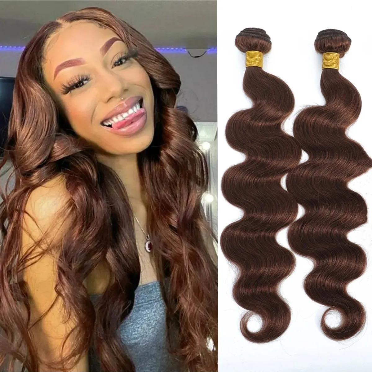 Cor natural onda do corpo brasileiro feixes de cabelo humano 100% feixes de cabelo humano tecer pacotes extensão do cabelo para mulher negra