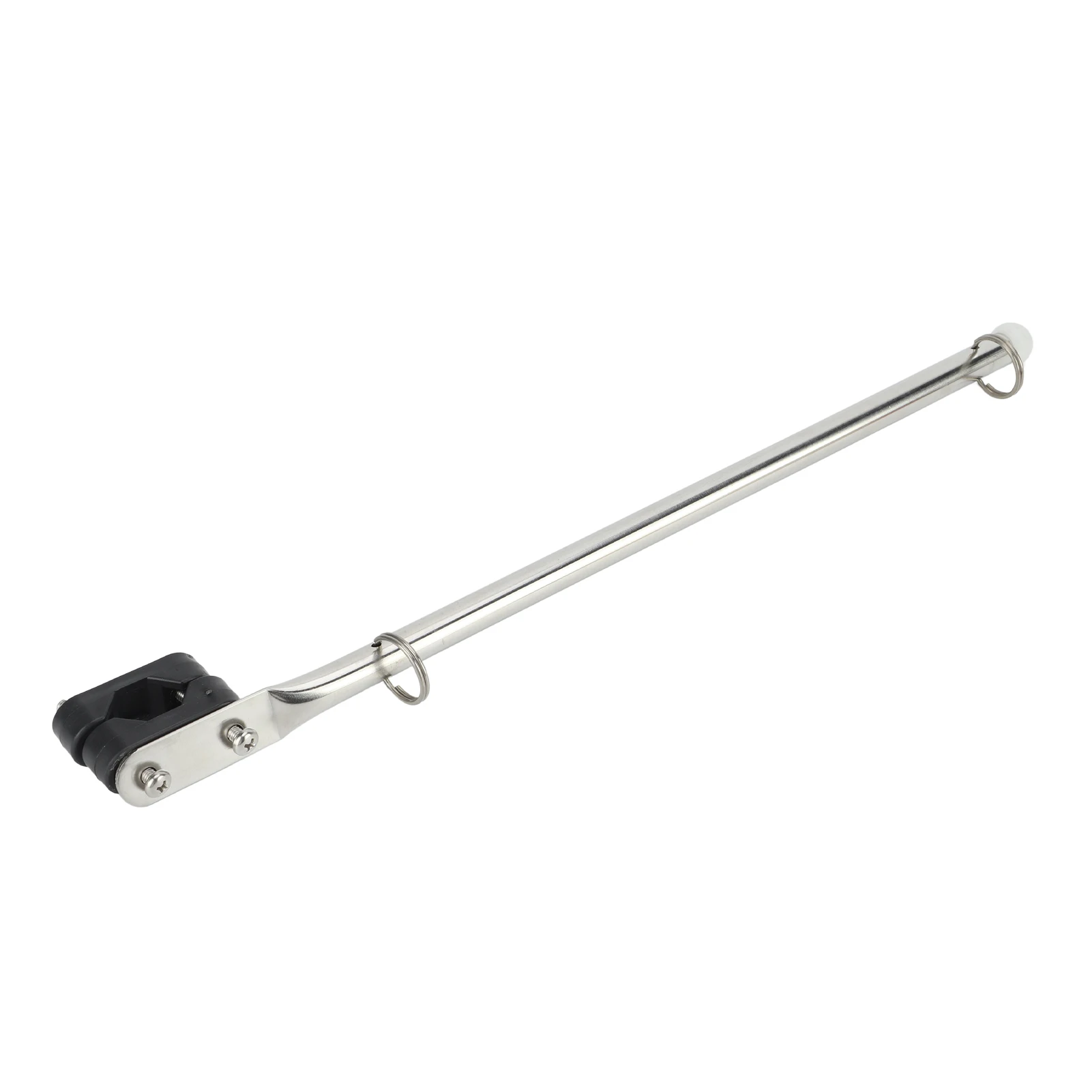 Flag Pole 390mm Stainless Steel for Boat Yacht Sailboat Speedboat Rail Type Adjustable OEM Replacement Flag Pole