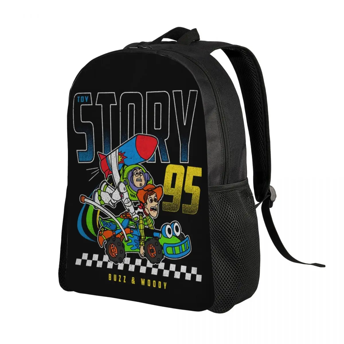 Custom Toy Story Buzz Lightyear Woody Cartoon Laptop Backpack Men Women Basic Bookbag for College School Student Bags