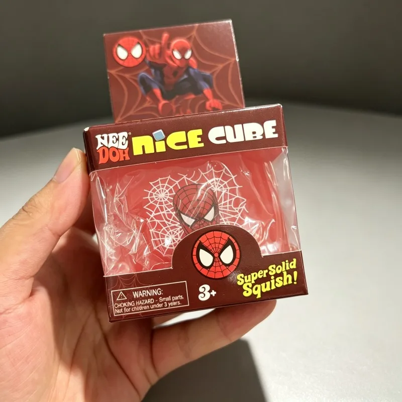 Needoh Ice Cube Spider-Man Squishy-Spielzeug, Maltose-Block-Stressabbau-Fidget-Spielzeug, niedliches Rebound-Squeeze-Ventil-Spielzeug für Kinder und Erwachsene – Detail 2