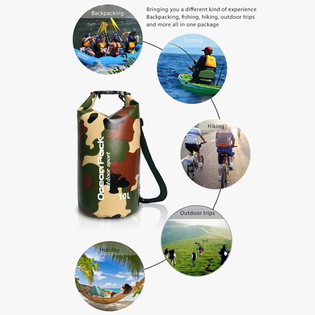 20L Dry Bag Sack Ultralight Drifting Swimming Clothes Storage Bag Pack impermeabile Rafting kayak Sport Bag