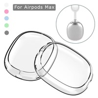 Soft Anti-Scratch Transparent Cover for AirPods Max TPU Wireless Shockproof Headphones Case Protective Protector Accessories