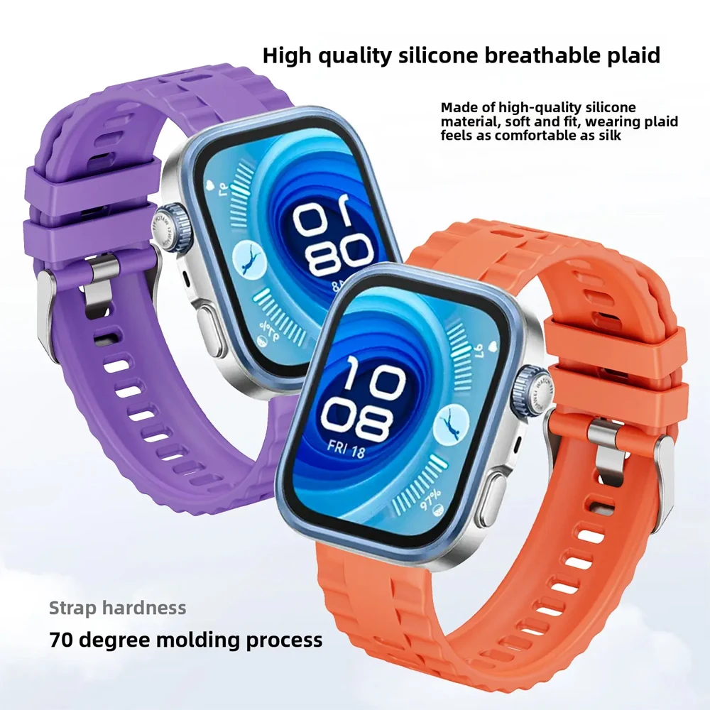 Correa deportiva para HUAWEI watch fit 4 Pro, Correa de repuesto para reloj inteligente, pulsera de silicona, Correa HUAWEI watch fit 4/3 bandas