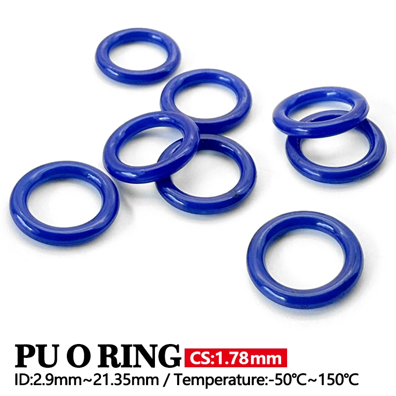 

CS 1.78mm Seal PU Polyurethane Oil Seal O Ring High Wear Resistance High Elasticity Seals for Hydraulic Pneumatic Equipment