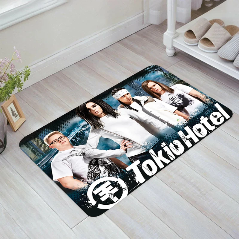 Tokio Hotel Band Floor Mat Kitchen Carpet Room Rugs Doormat Entrance Door Home Carpets Balcony Foot Rug Mats Bathroom Bath House